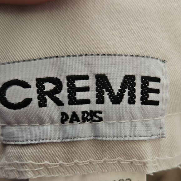 Cream Straight Leg Dress Pants with Tailored Fit - Picture 2 of 16